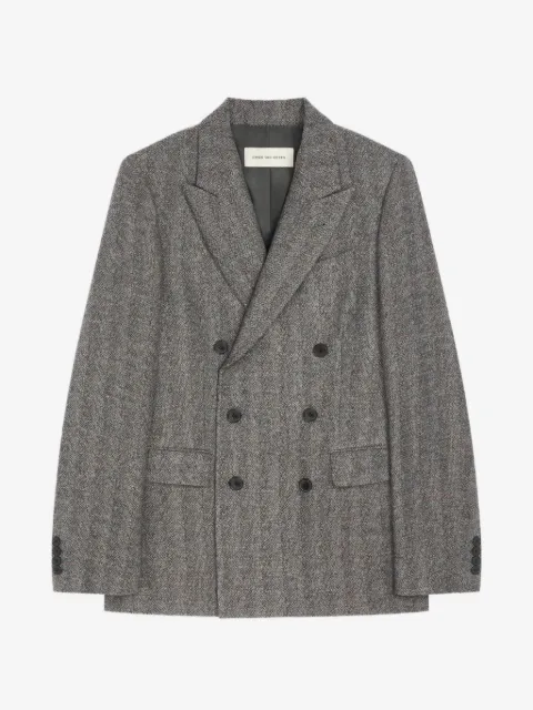 DRIES VAN NOTEN double-breasted wool blazer
