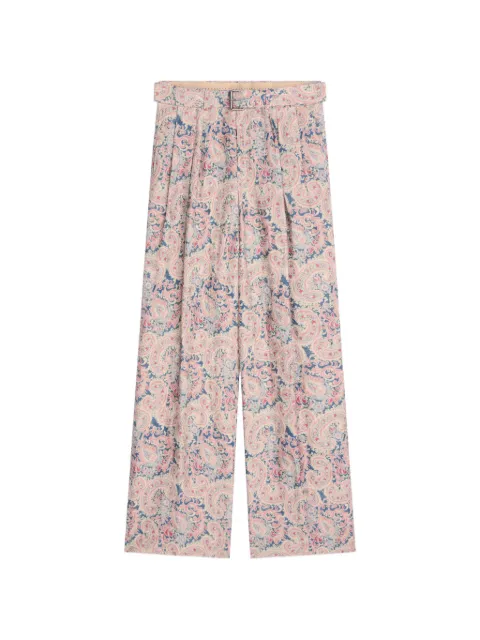 DRIES VAN NOTEN pants con cinturón