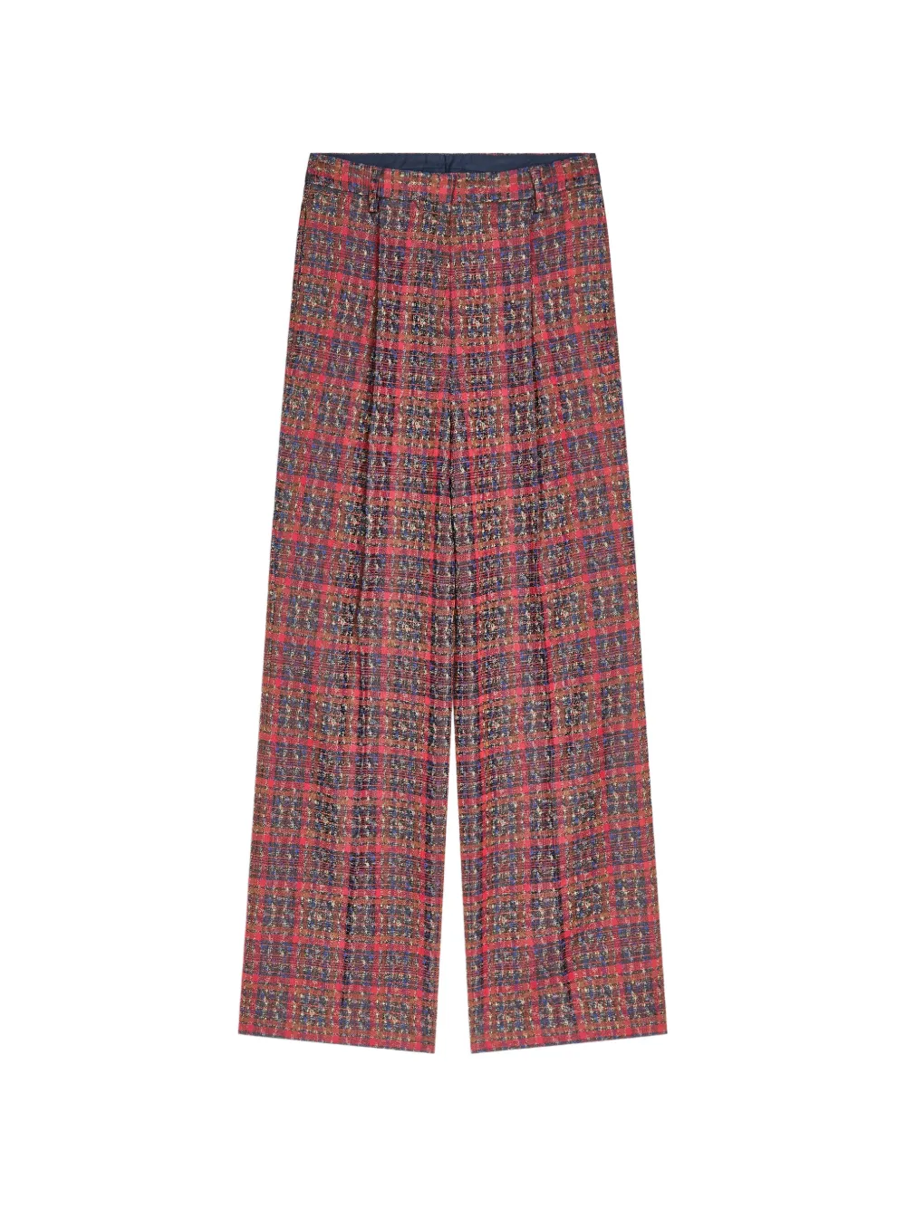 Dries Van Noten Tailored Jacquard Pants In Red