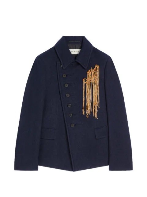 DRIES VAN NOTEN embroidered wool blazer