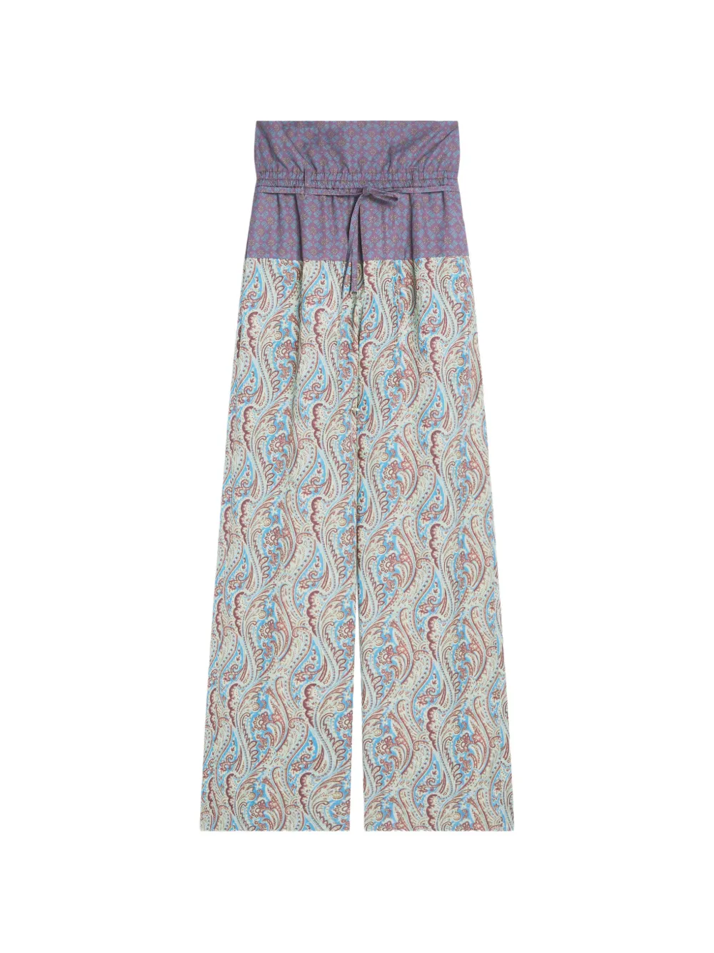 DRIES VAN NOTEN Pantaloni con vita a contrasto - Blu