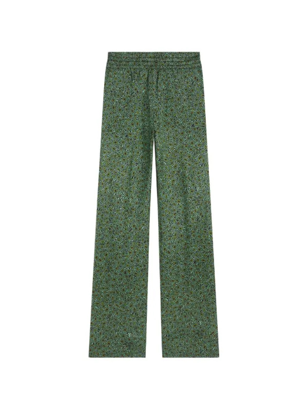 Dries Van Noten Slim-fit Viscose Pants in Green