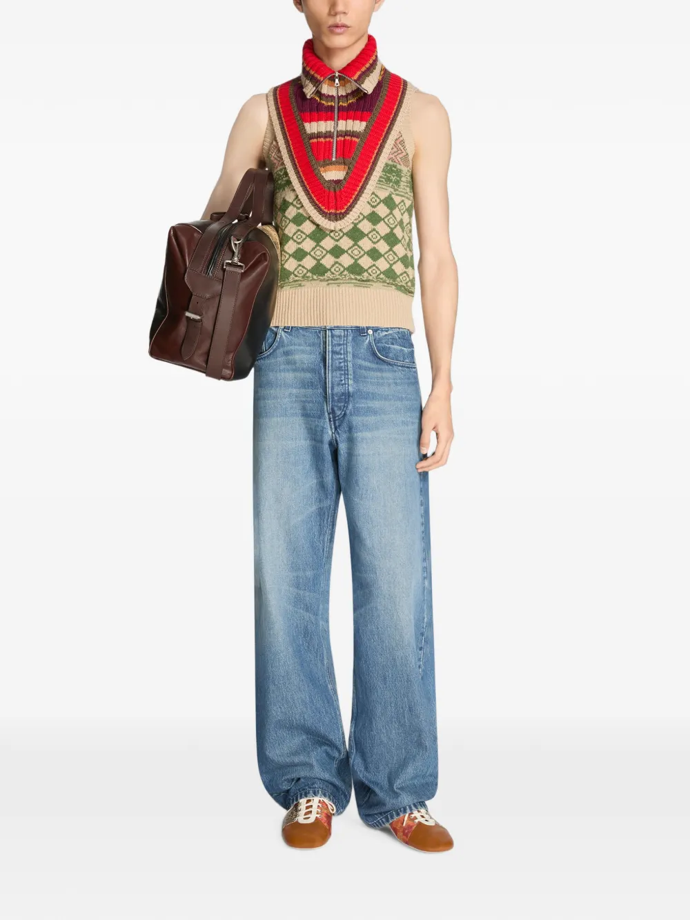 DRIES VAN NOTEN Loose Jeans in Blue, view 2