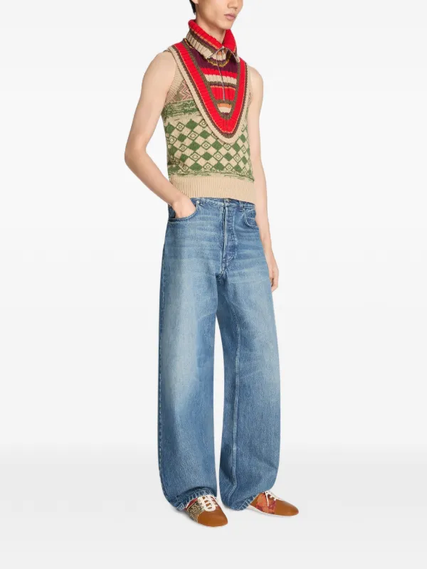 DRIES VAN NOTEN Loose Denim Pants | Blue | FARFETCH