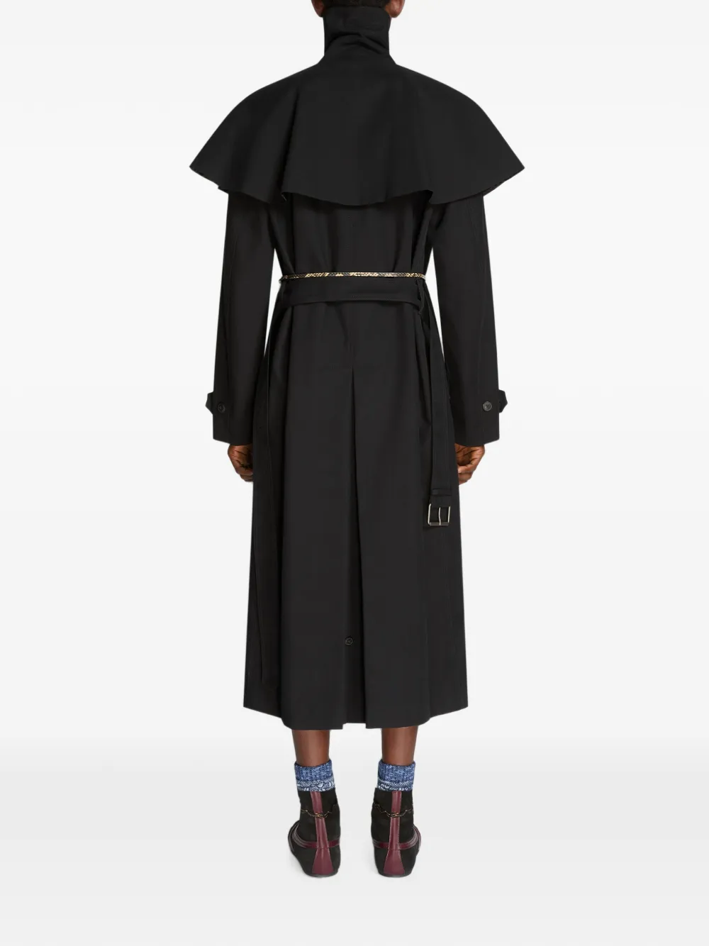 DRIES VAN NOTEN Waterafstotende trenchcoat Zwart