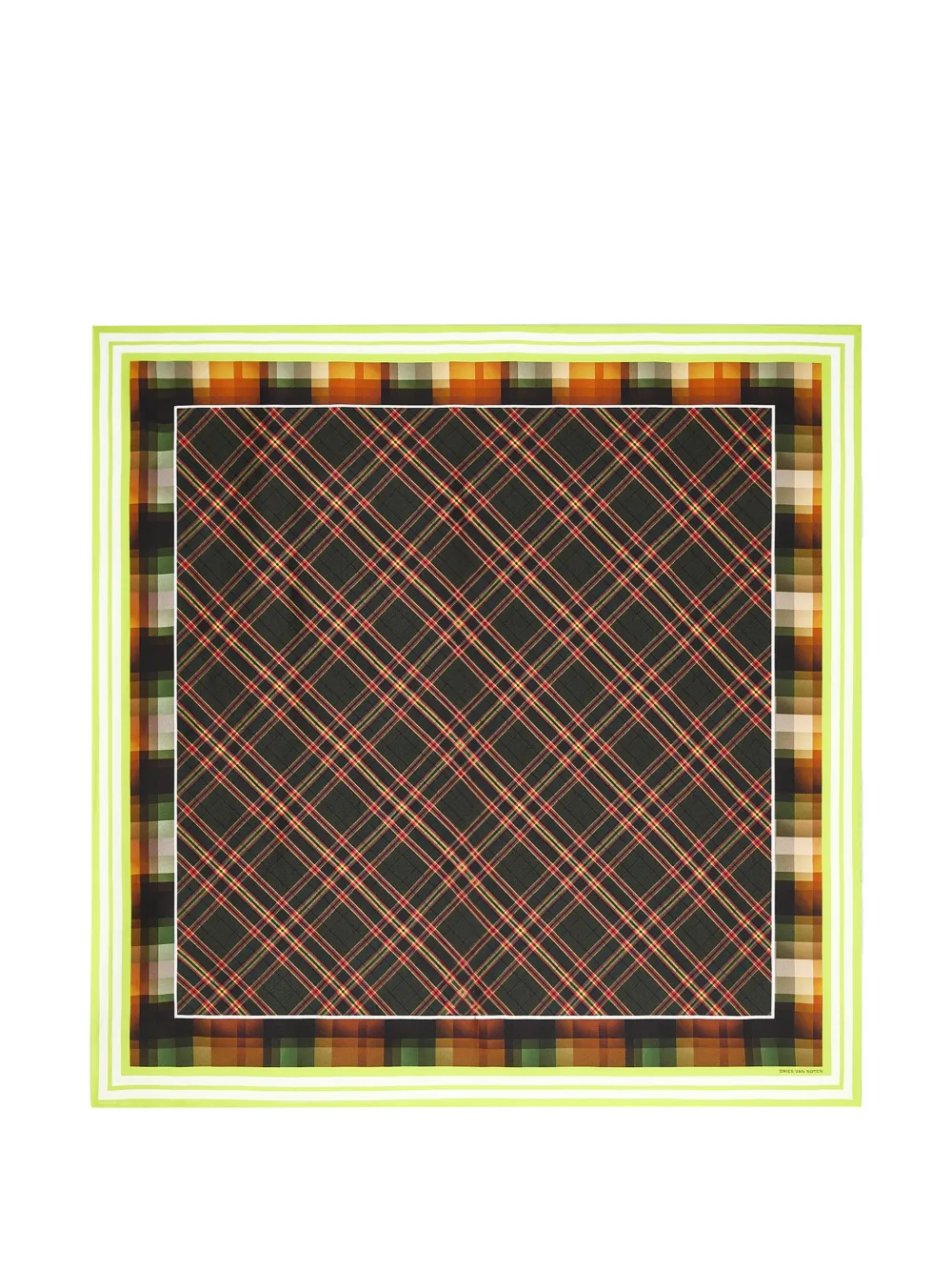 DRIES VAN NOTEN Schal aus Seide - Schwarz