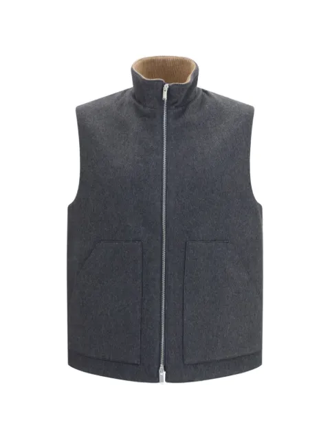 Lardini chaleco con cremallera