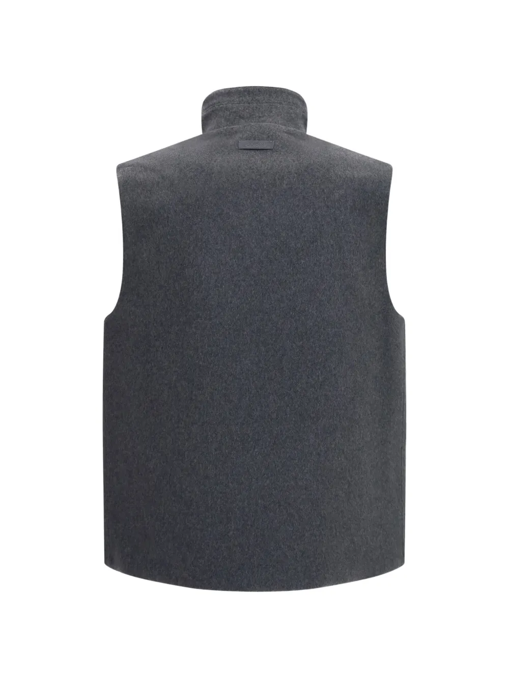 Lardini Gilet met hoge hals Grijs