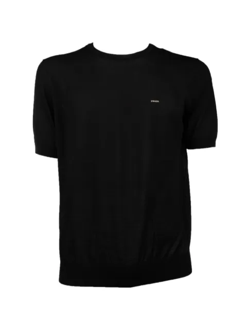 Prada logo-embroidered short-sleeve T-shirt