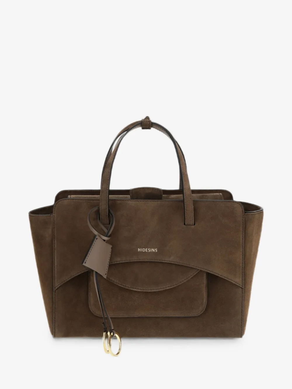 Flap M suede tote bag