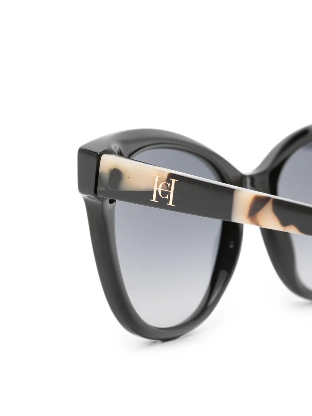 Carolina Herrera Zonnebril met rond montuur Zwart
