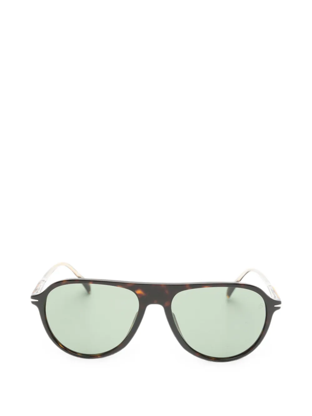 Eyewear by David Beckham tortoiseshell-effect rectangle-frame sunglasses · 55