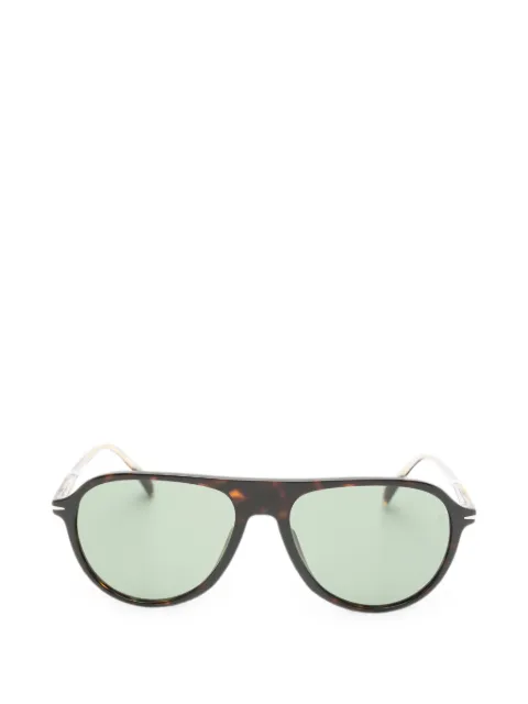 Eyewear by David Beckham tortoiseshell-effect rectangle-frame sunglasses