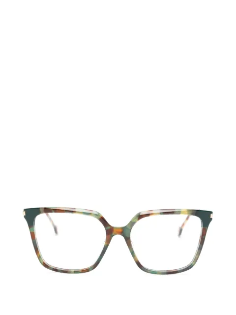 Carolina Herrera tortoiseshell-effect square-frame glasses