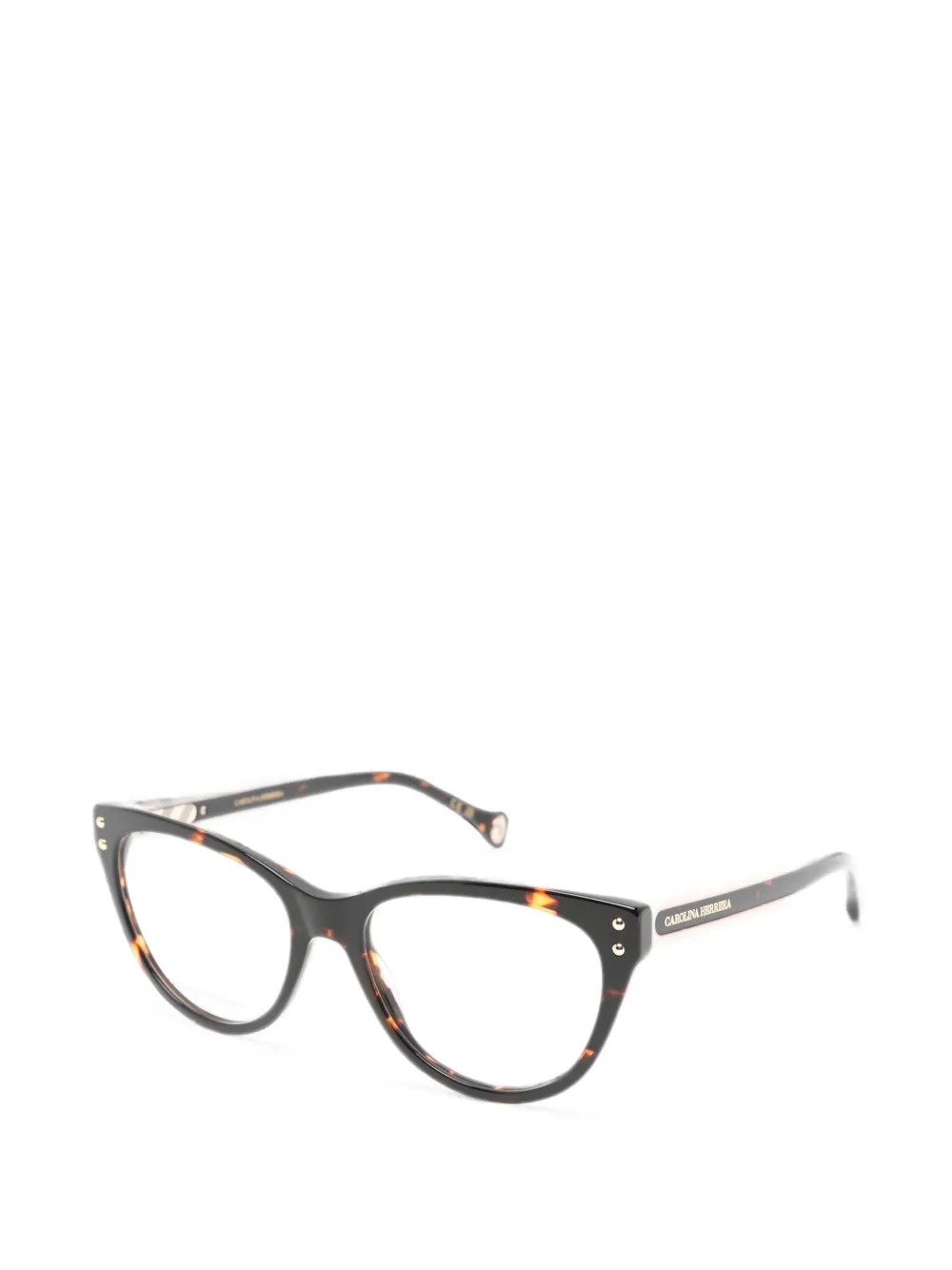 Carolina Herrera Bril met schildpadschild-effect Bruin