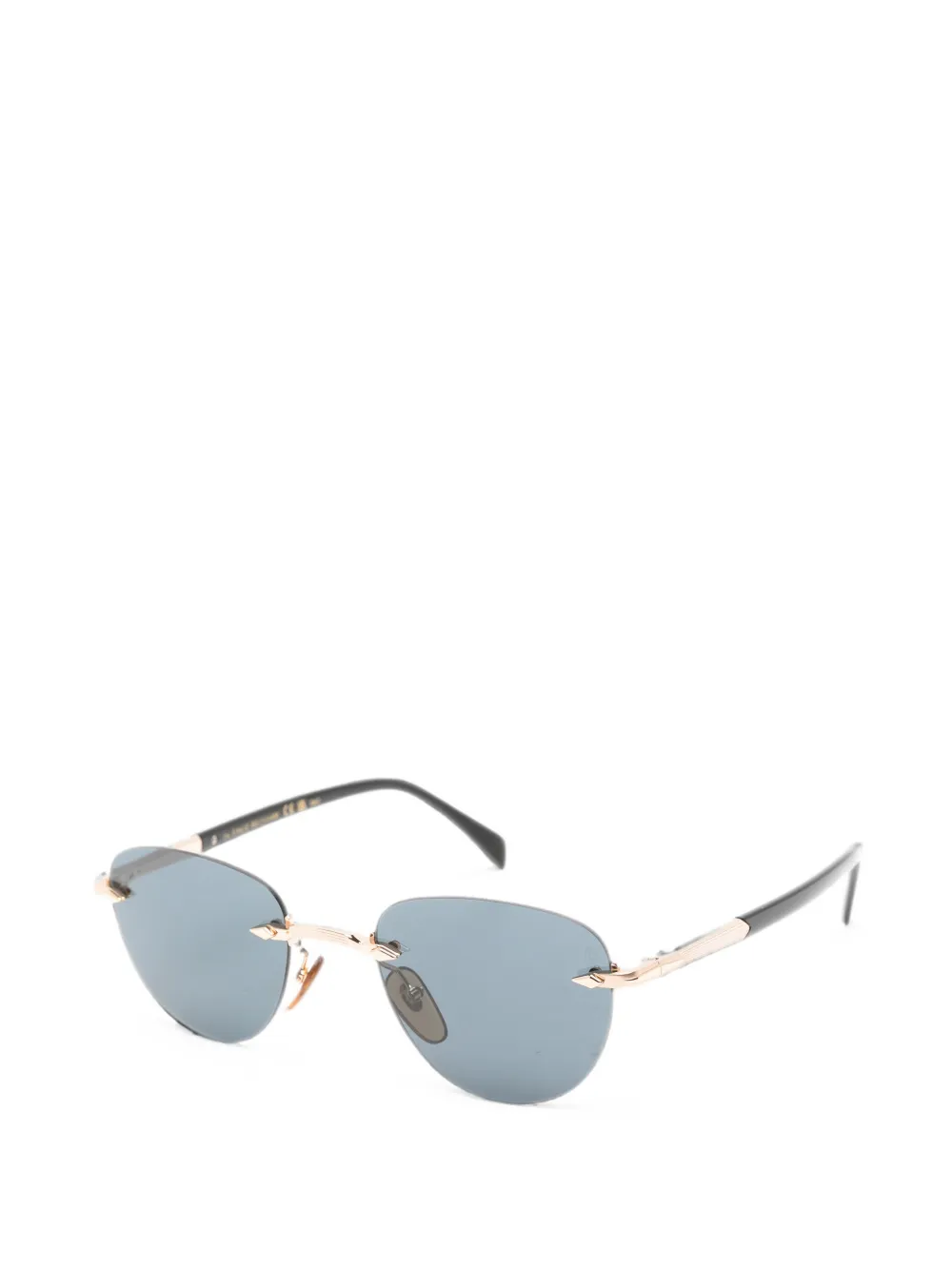 Eyewear by David Beckham Zonnebril met piloten montuur Goud