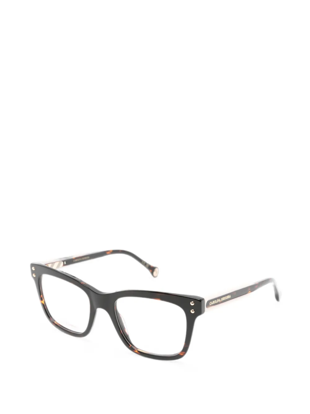 Carolina Herrera Bril met vierkant montuur Bruin
