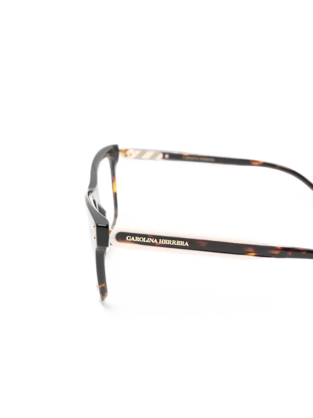 Carolina Herrera Bril met vierkant montuur Bruin