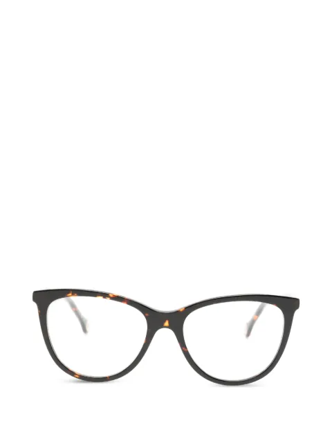 Carolina Herrera tortoiseshell-effect clip-on sunglasses