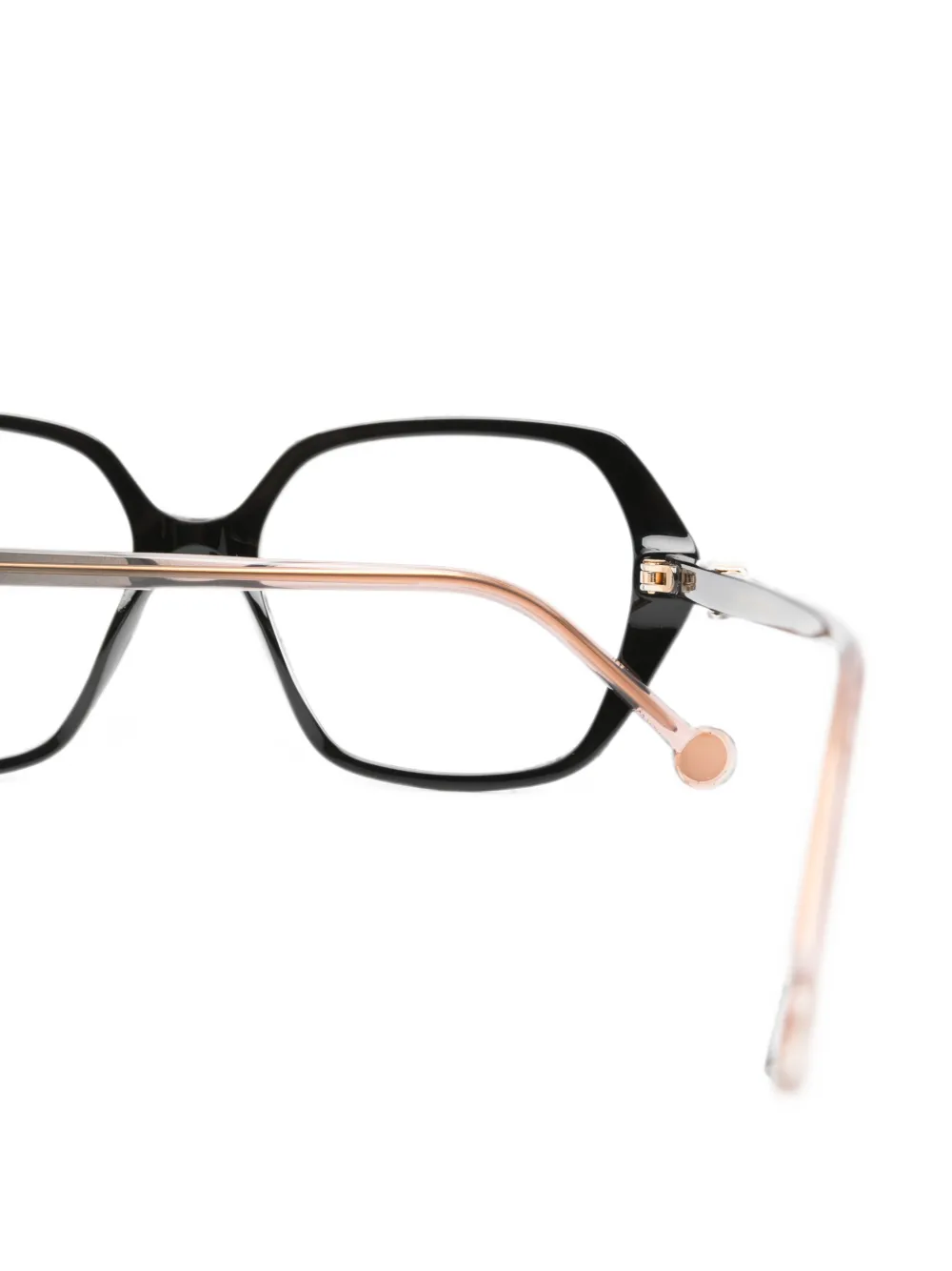 Carolina Herrera Bril met geometrisch montuur Zwart