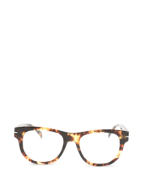 Eyewear by David Beckham tortoiseshell-effect rectangle-frame glasses
