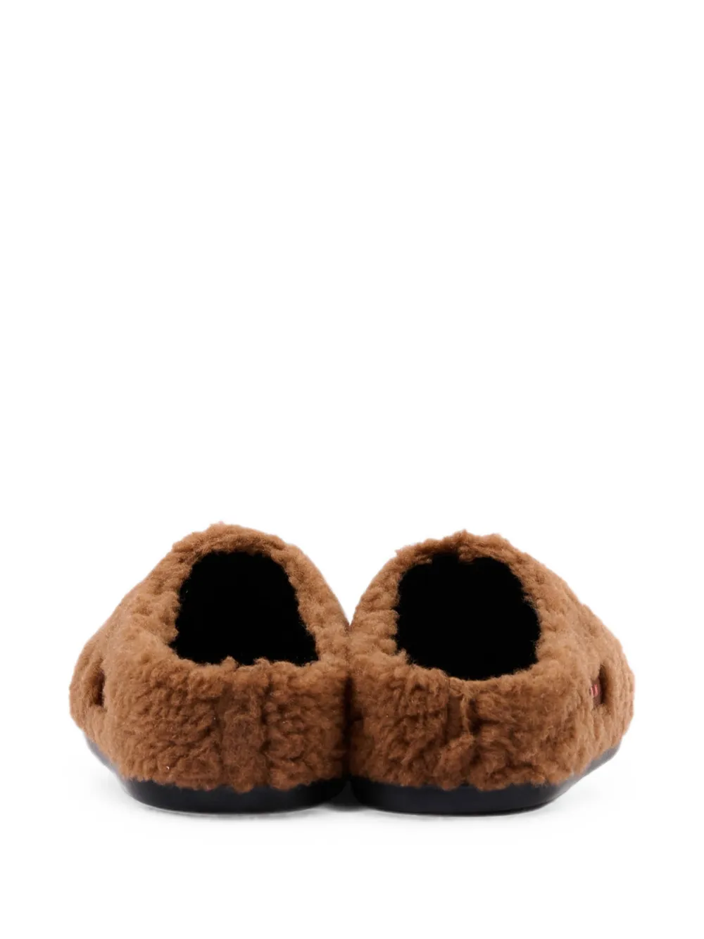 Marni Kids Sabot shearling-effect clogs Bruin