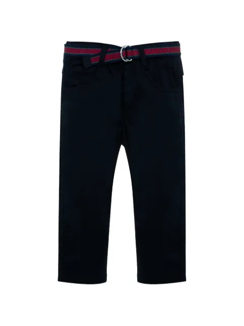 Lapin House pantalones con parche del logo y cinturón