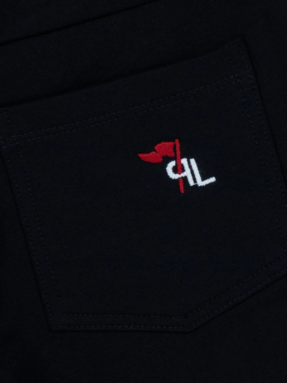 Lapin House Trainingsbroek met geborduurd logo Zwart