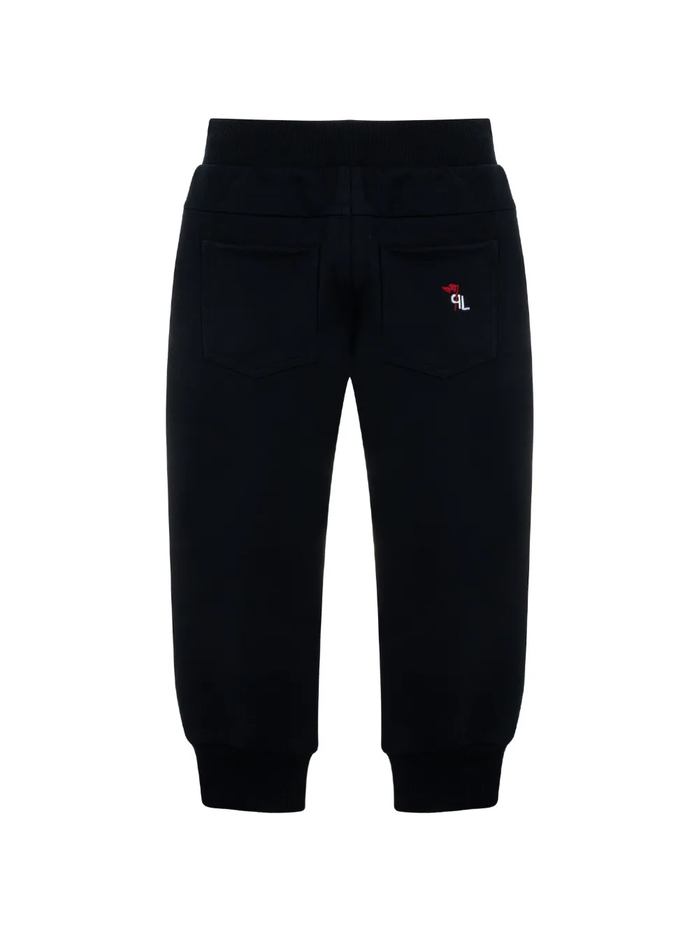 Lapin House Trainingsbroek met geborduurd logo Zwart