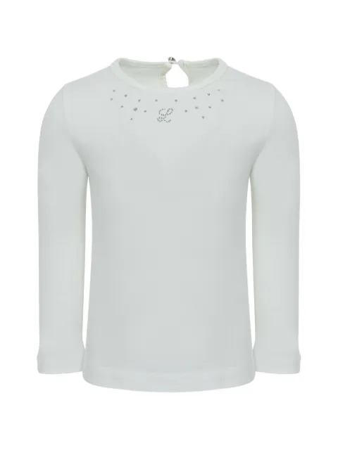 Lapin House crystal-embellished long-sleeve T-shirt