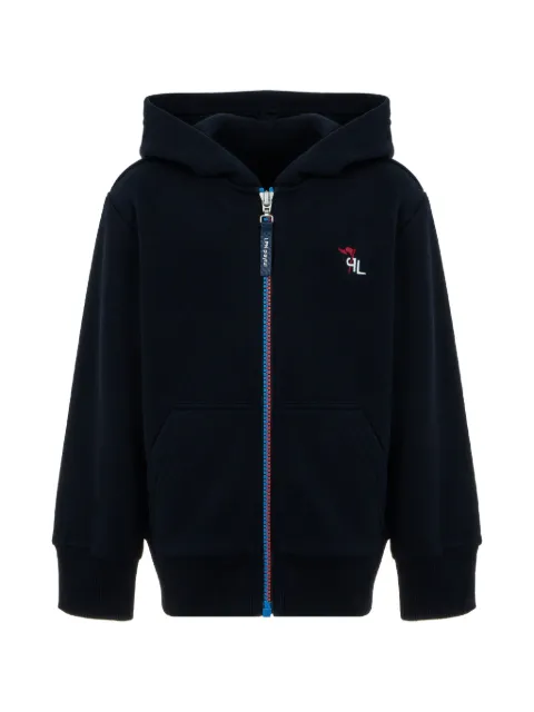Lapin House hoodie con logo bordado y cierre