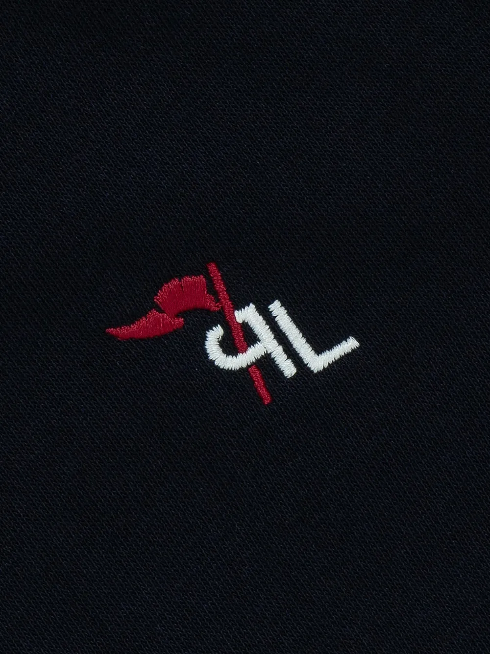 Lapin House Hoodie met geborduurd logo en rits Blauw