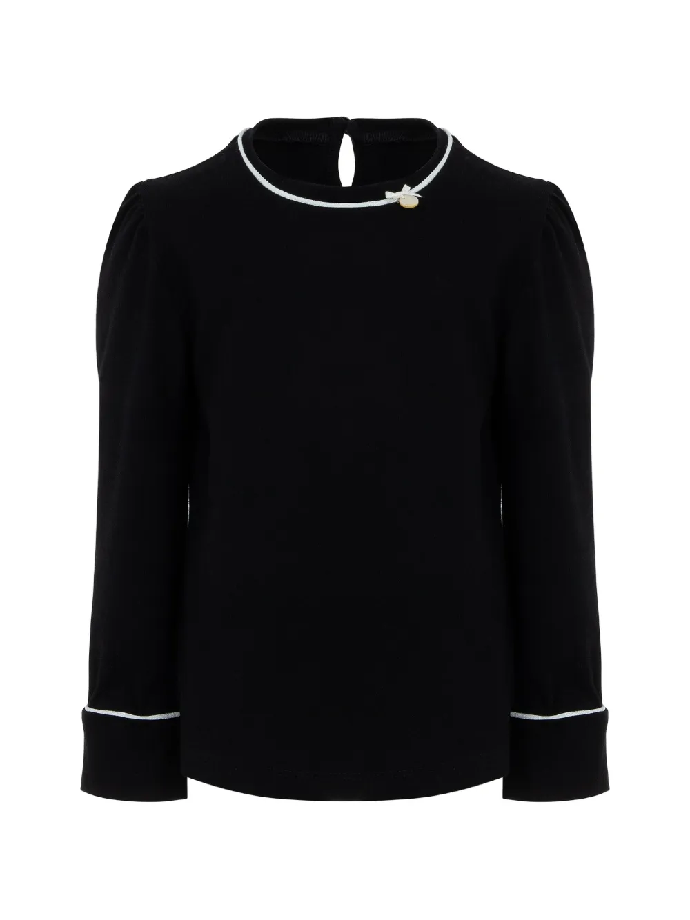 Lapin House Blusa con fiocco - Nero