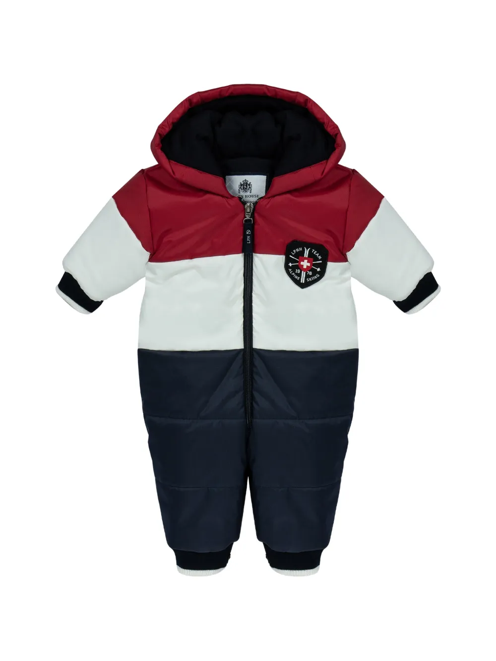 Lapin House Gewatteerd pak met colourblocking Blauw