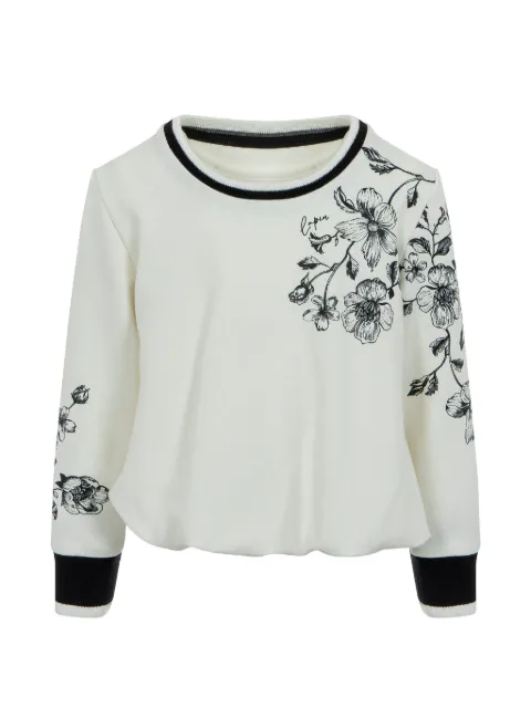 Lapin House floral-print sweater