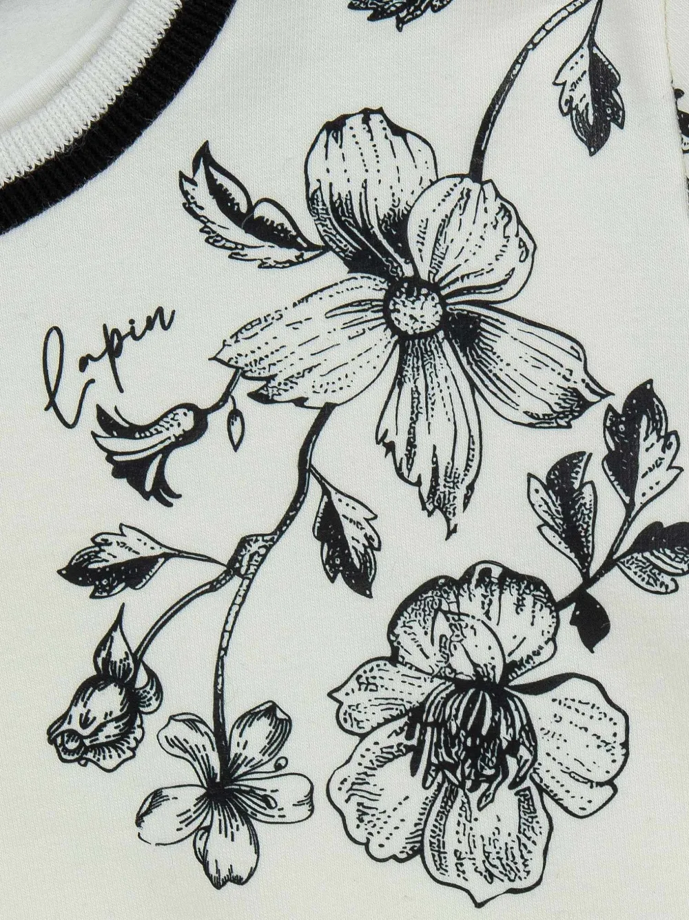 Lapin House Trui met bloemenprint Wit