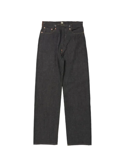 TAIGA TAKAHASHI buckle-strap straight-leg jeans