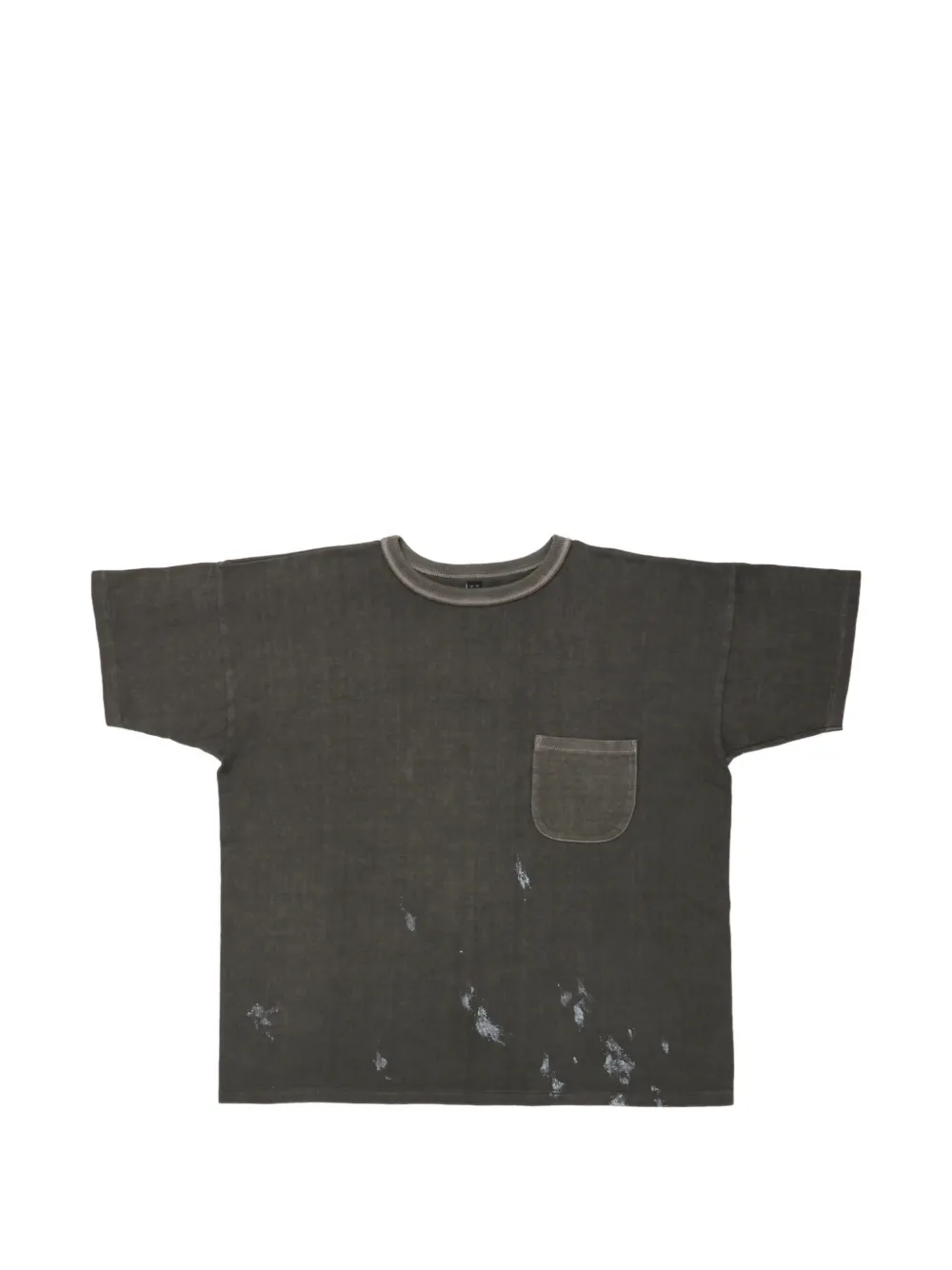 TAIGA TAKAHASHI Sumi Kira paint-splatter chest-pocket t-shirt