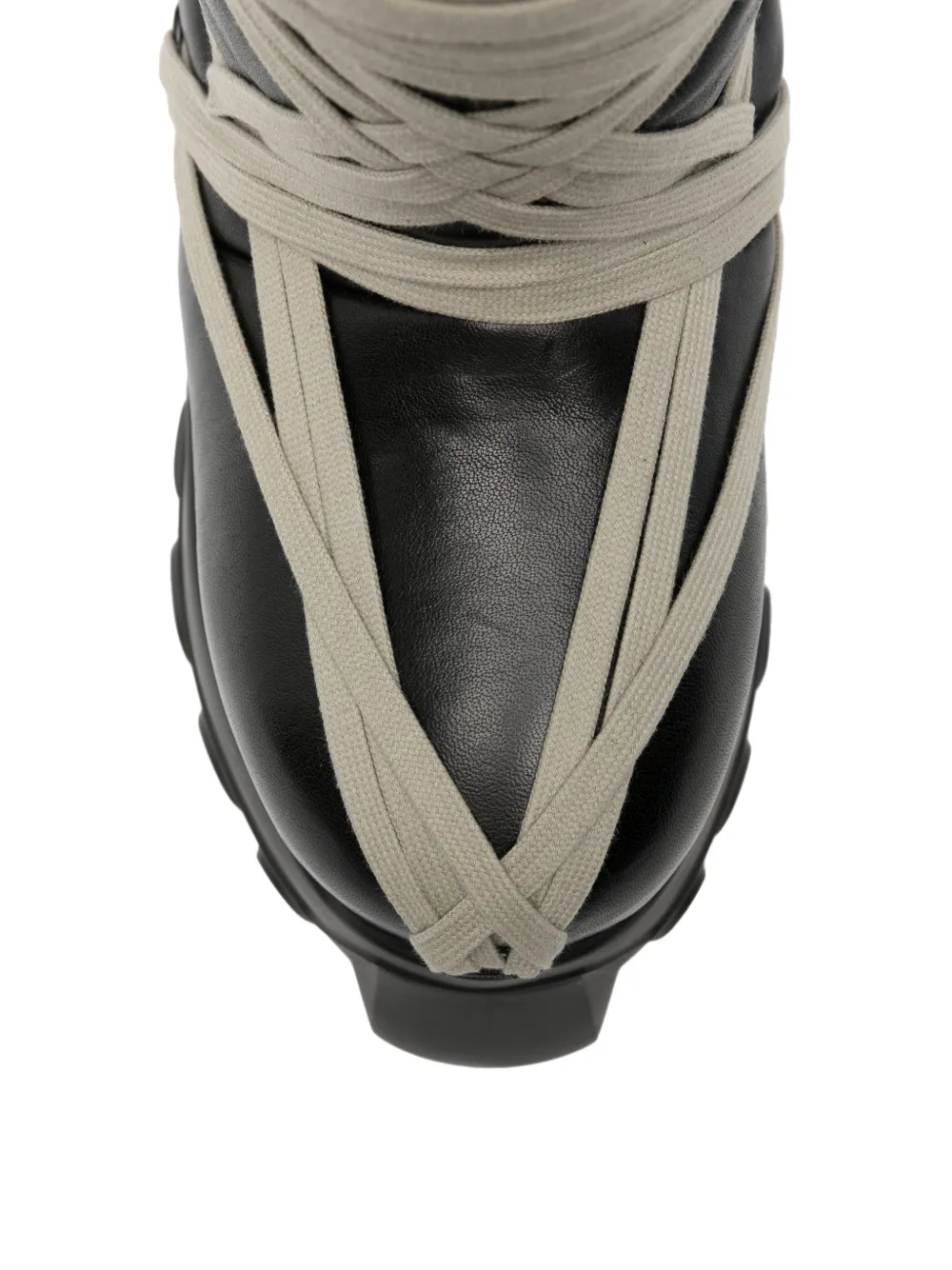 Rick Owens Megalace Lunar Mega Tractor lace-up boots Zwart