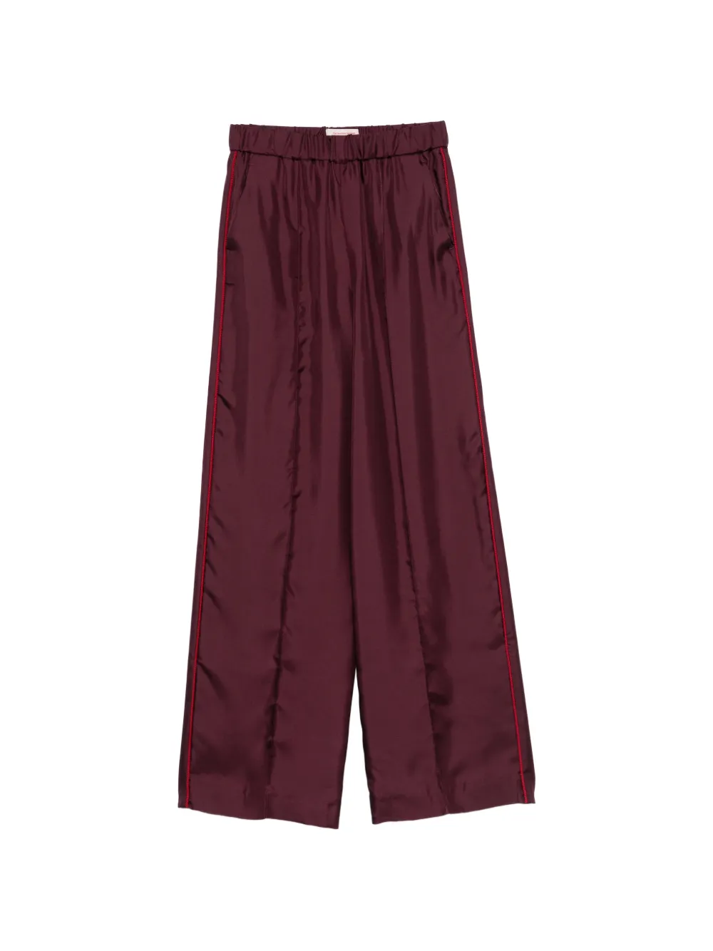 F.r.s For Restless Sleepers Elasticated-waistband Palazzo Pants In Burgundy