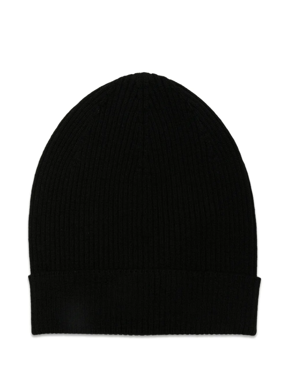 Rick Owens ribbed-knit beanie hat - Nero