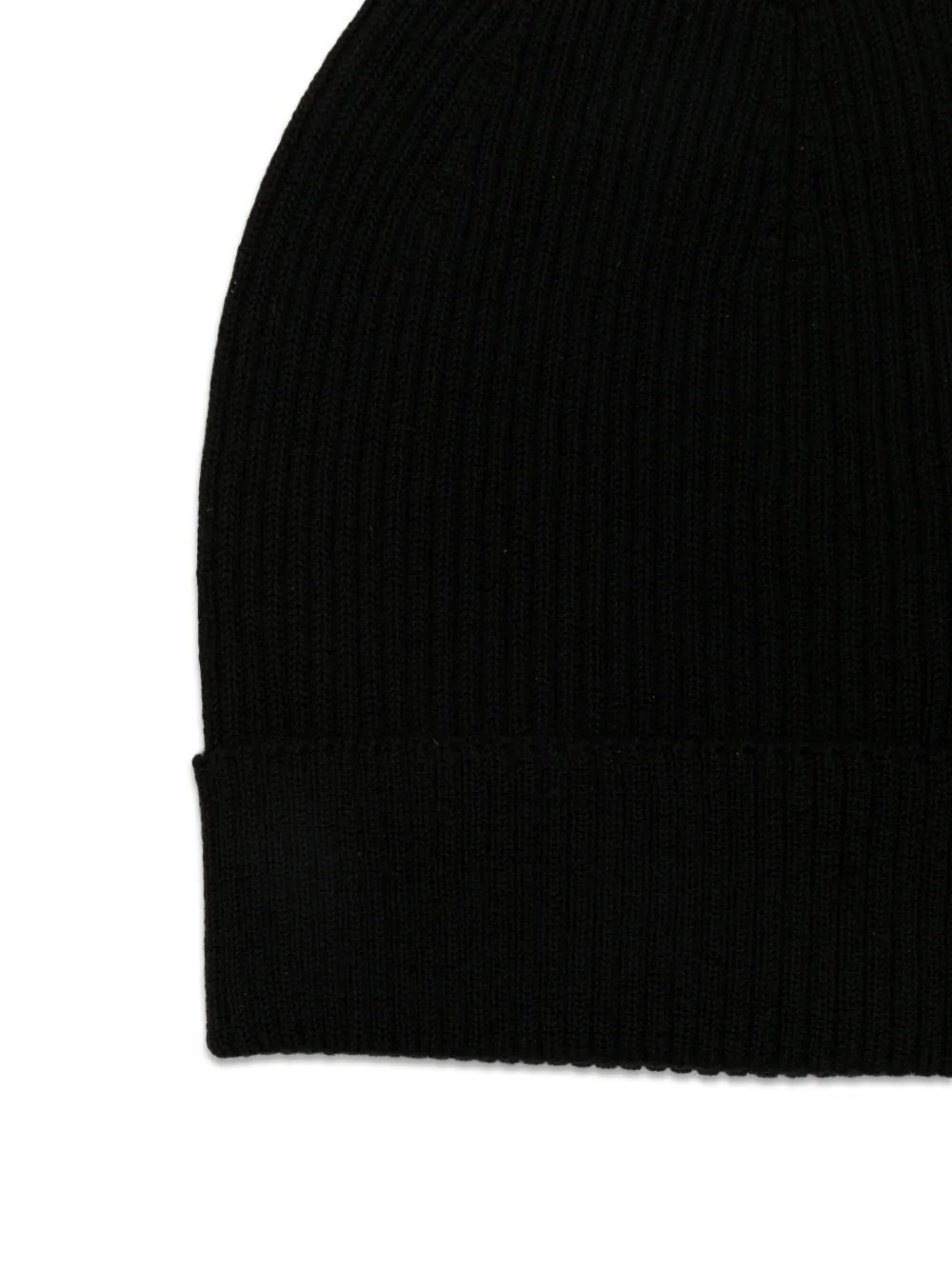 Rick Owens Ribgebreide muts Zwart