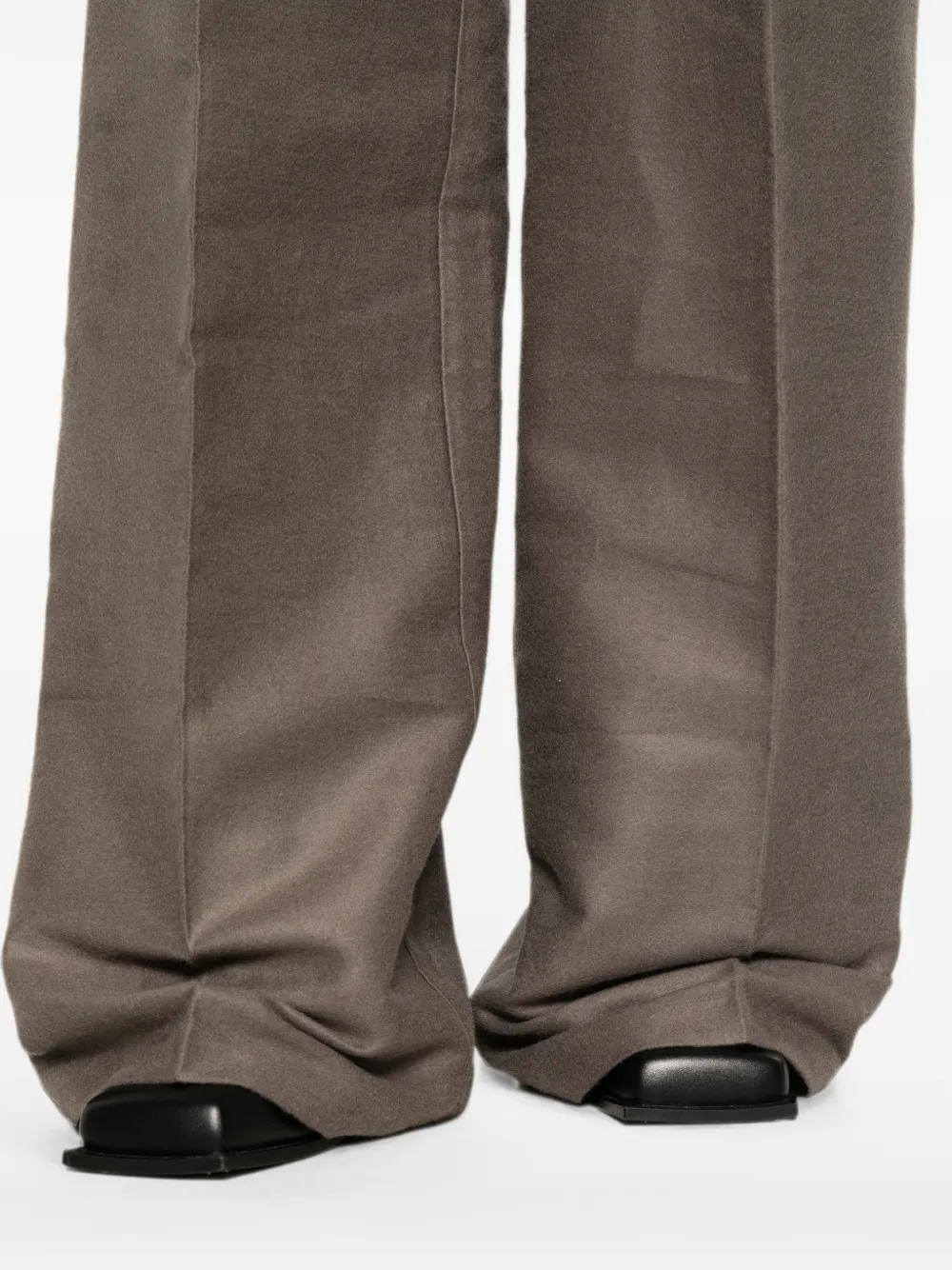 Rick Owens Palazzo broek met riemlus Bruin