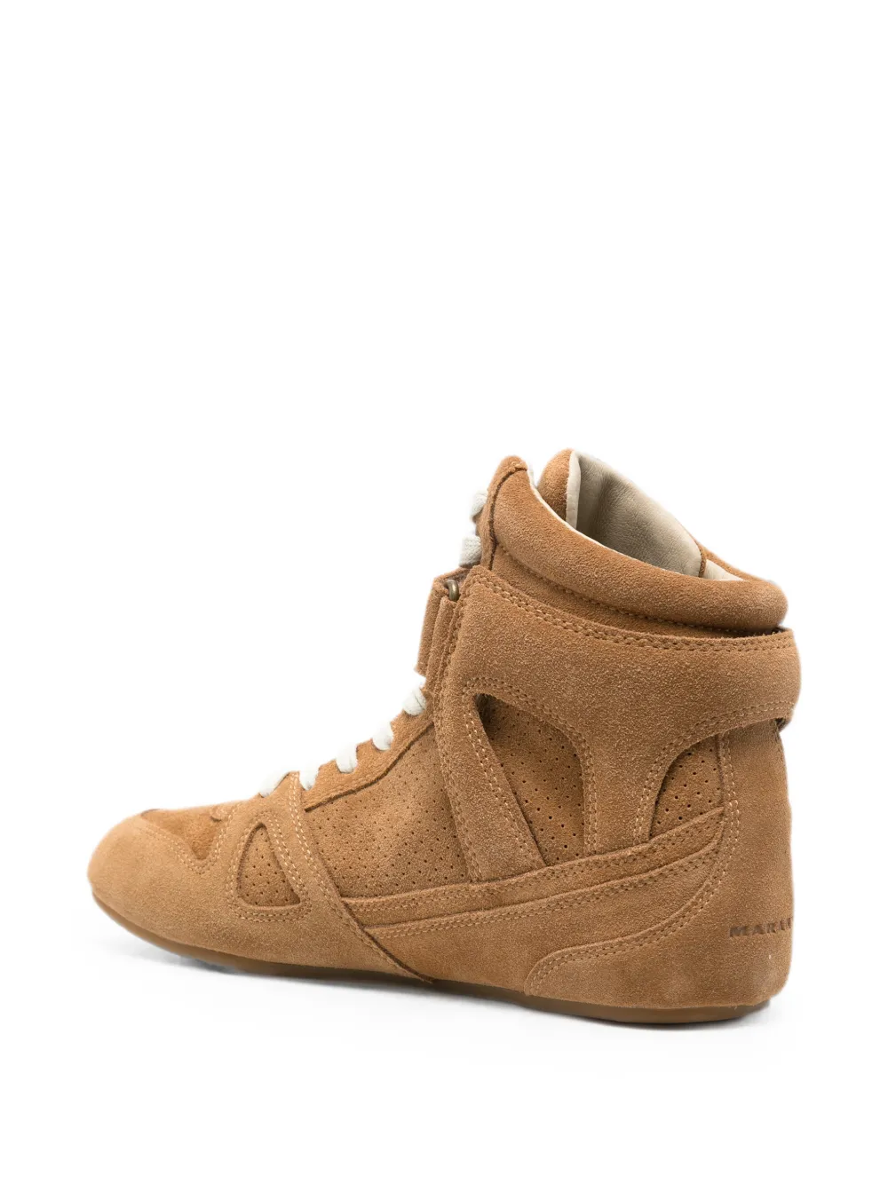 MARANT perforated touch-strap sneakers Bruin