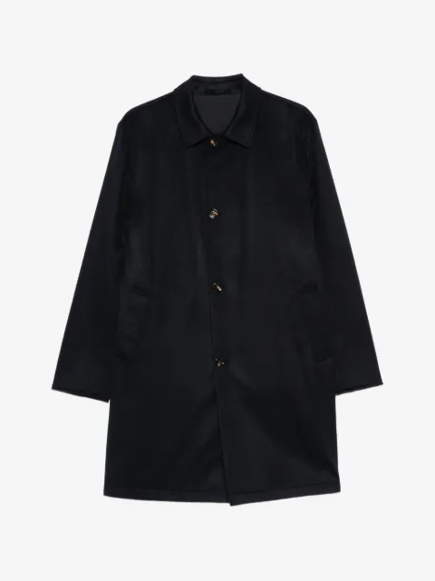 Kired reversible button-fastening coat