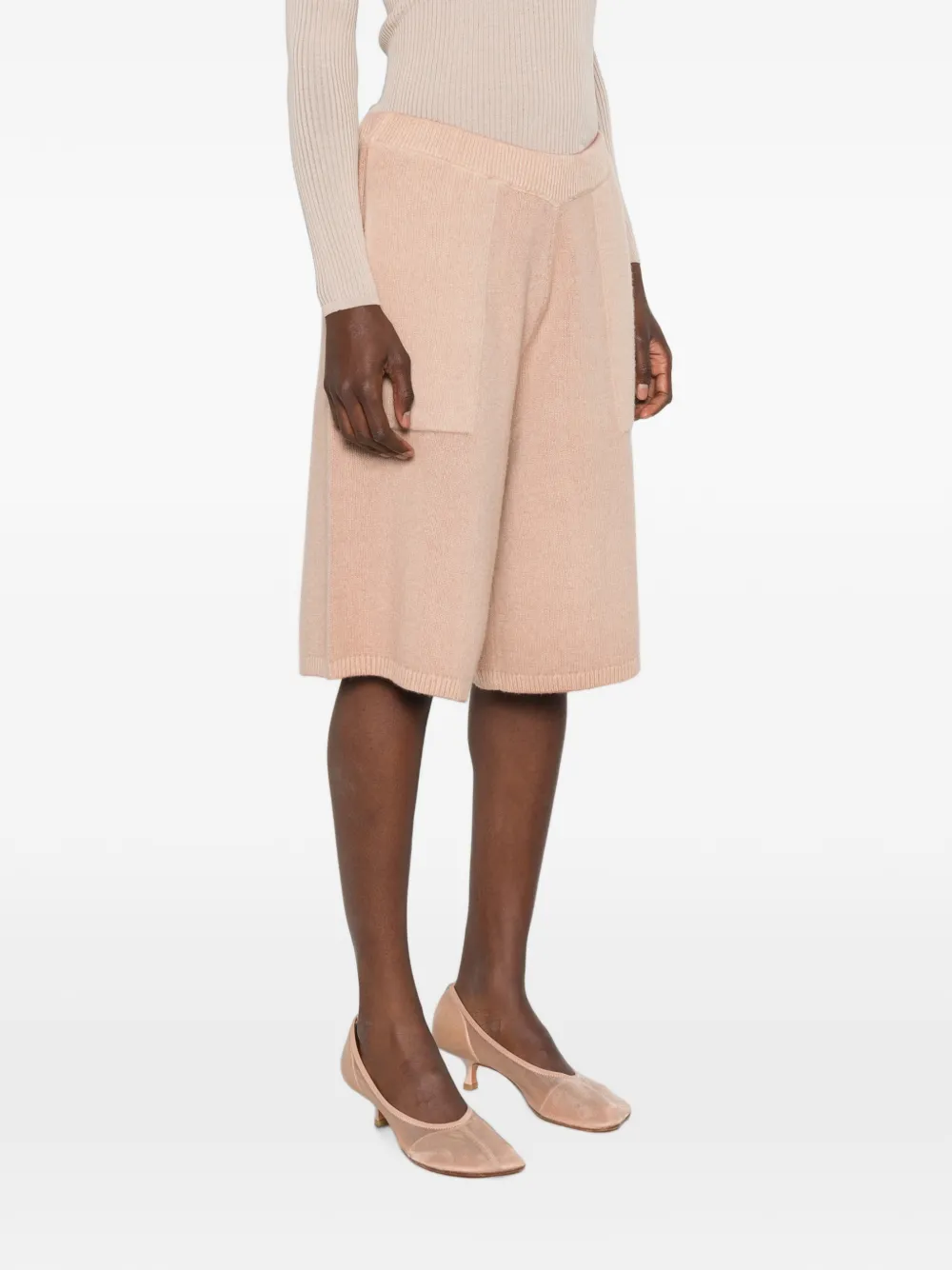 Diesel M-Pickla knitted knee-length shorts Roze
