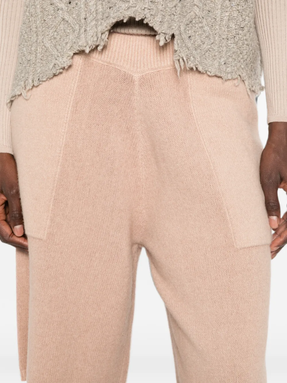 Diesel M-Pickla knitted knee-length shorts Roze