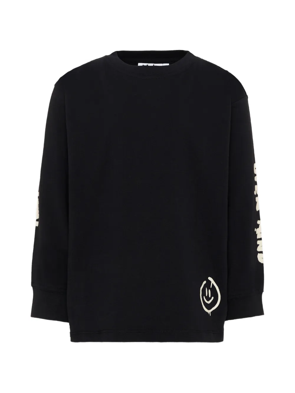 Molo Rube graphic-print long-sleeve T-shirt - Nero