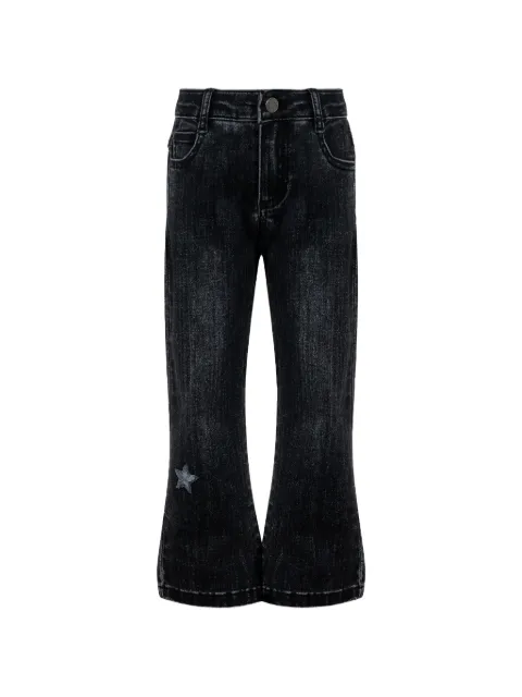 Lapin House star-patchwork flared jeans