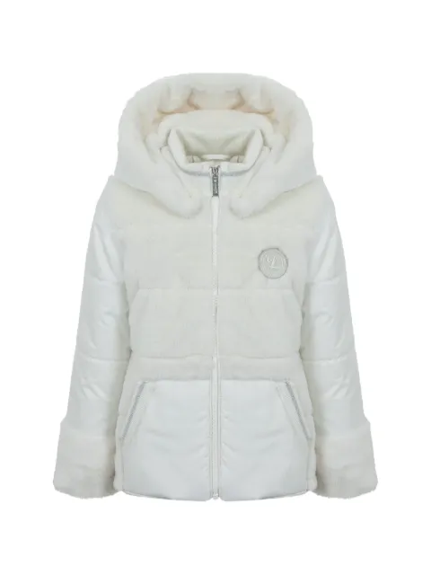 Lapin House faux fur-trim padded jacket